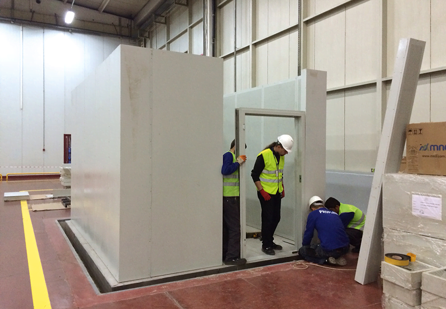 Test room under construction