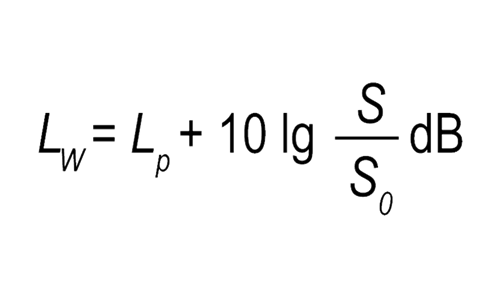 Sound pressure equation