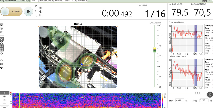 Acoustic camera interface