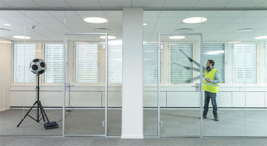Manual Scanning Building Acoustics with HBK SLM 2255