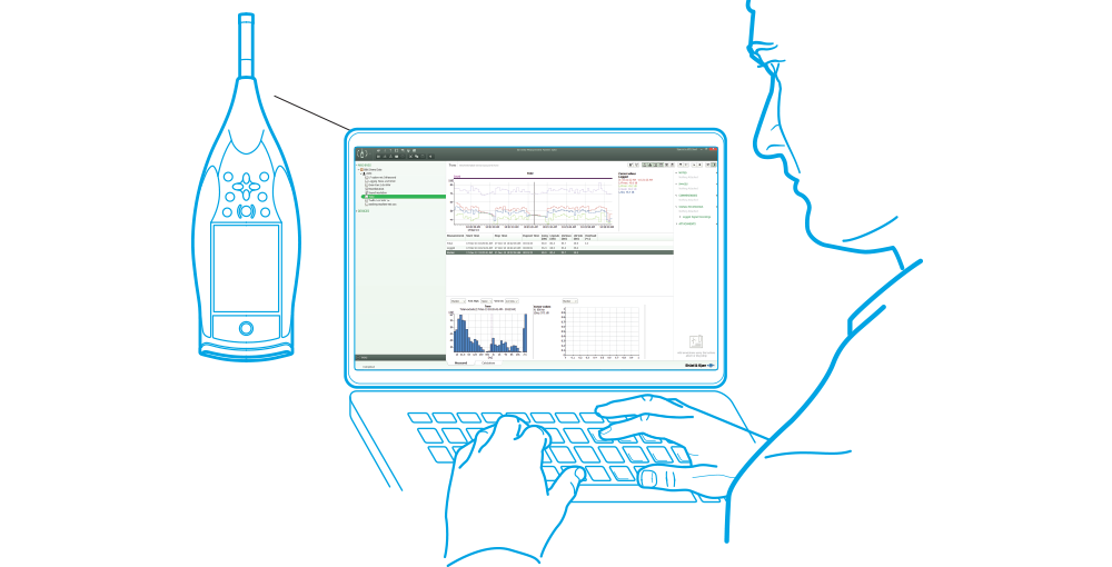 Software für Schallpegelmessgerät