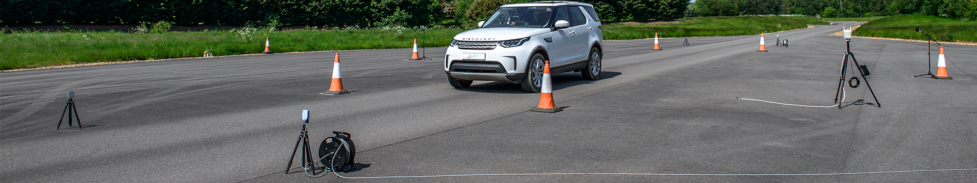 Outdoor pass-by car testing
