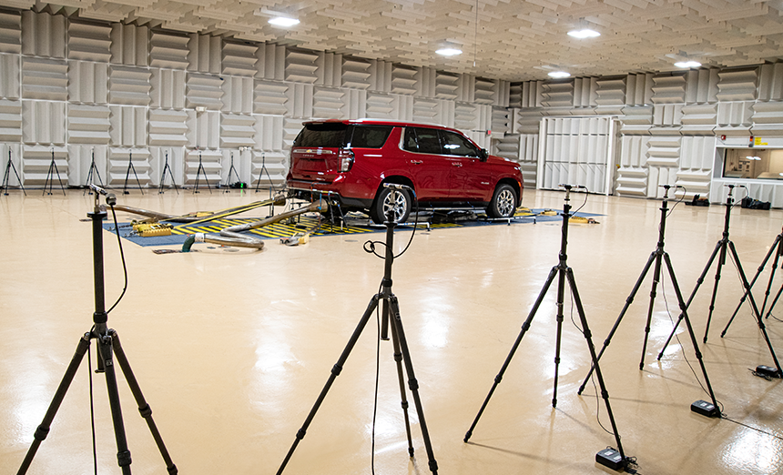 Car testing indoor