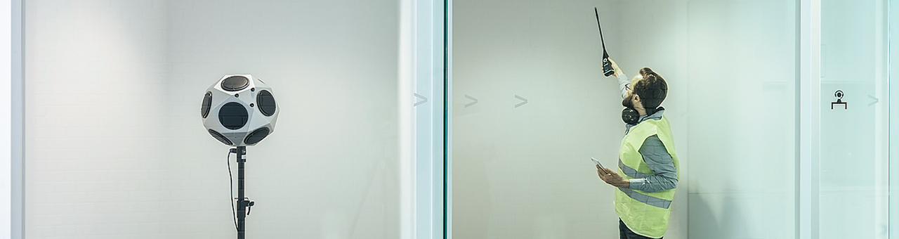Building Acoustics measuring rooms