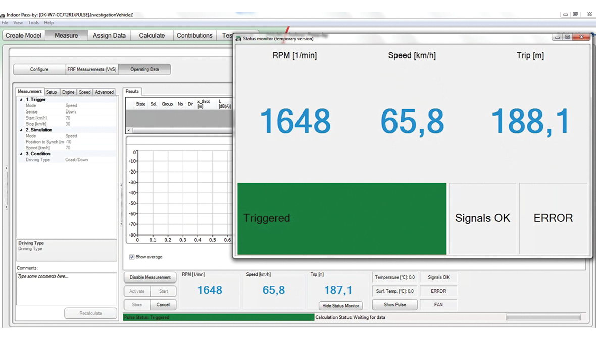 Indoor vehicle pass-by noise software 