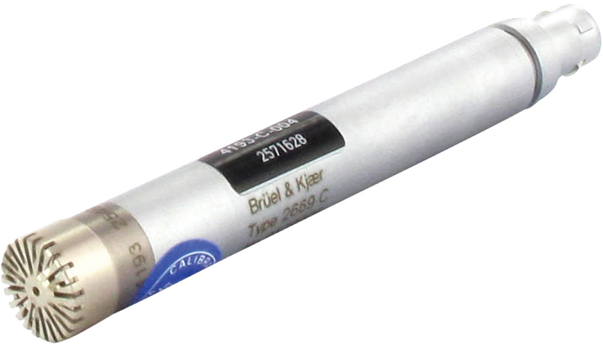 Type 4193-C-004 ½-inch pressure-field microphone with Type 2669-C preamplifier and infrasound adaptor, 200 V polarization