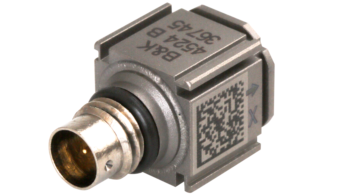 Triaxial CCLD piezoelectric accelerometer, TEDS, TYPE 4524-B