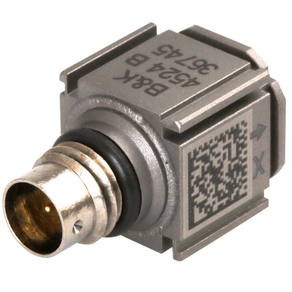 Triaxial CCLD piezoelectric accelerometer, TEDS, TYPE 4524-B