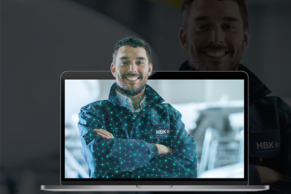 Virtual conference 2020 computer man