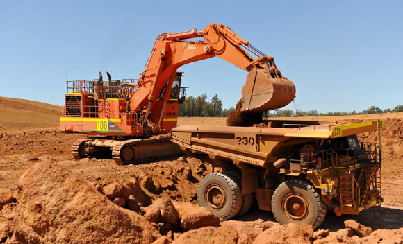  Boddington Bauxite Mine digger and truck