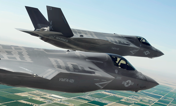 Two F-35Bs ferrying to MCAS Yuma