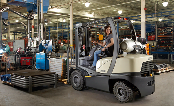 Exhaust system of our new line of LP Gas forklift trucks