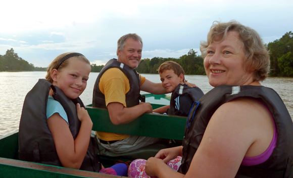 Dorte Hammershøi on a family vacation.