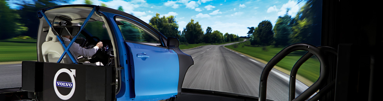 Driving simulation in top gear