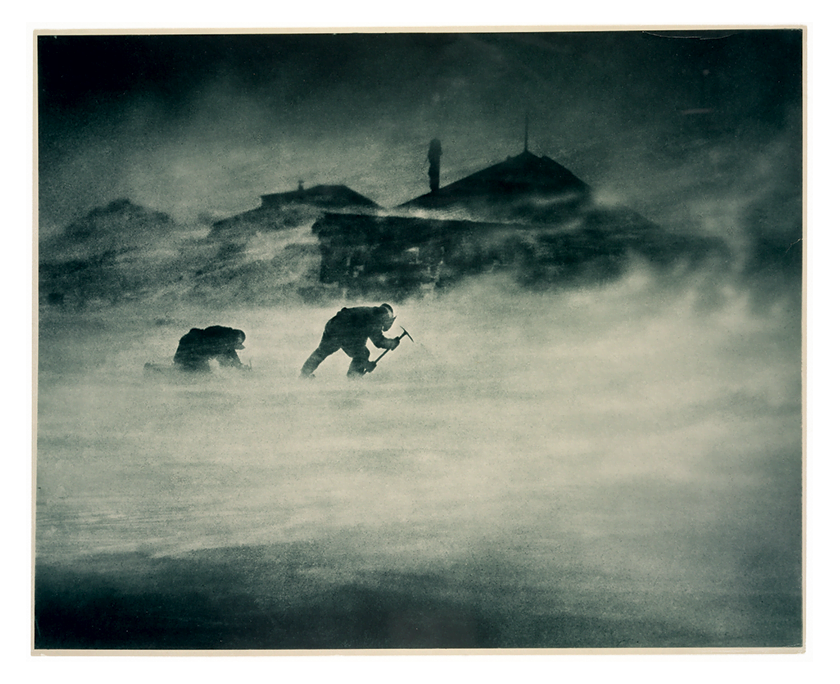 Blizzard at Cape Denison – Photo by Frank Hurley – 1912