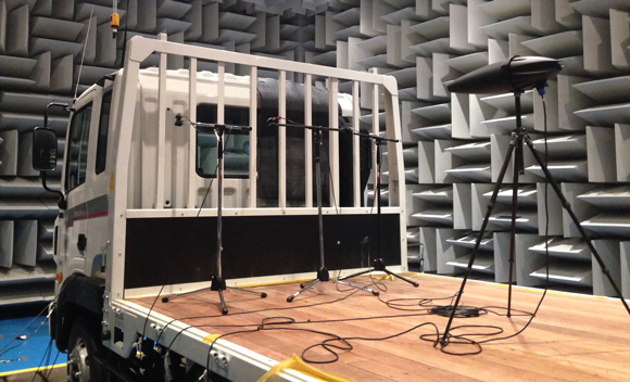 Structural hemi-anechoic chamber