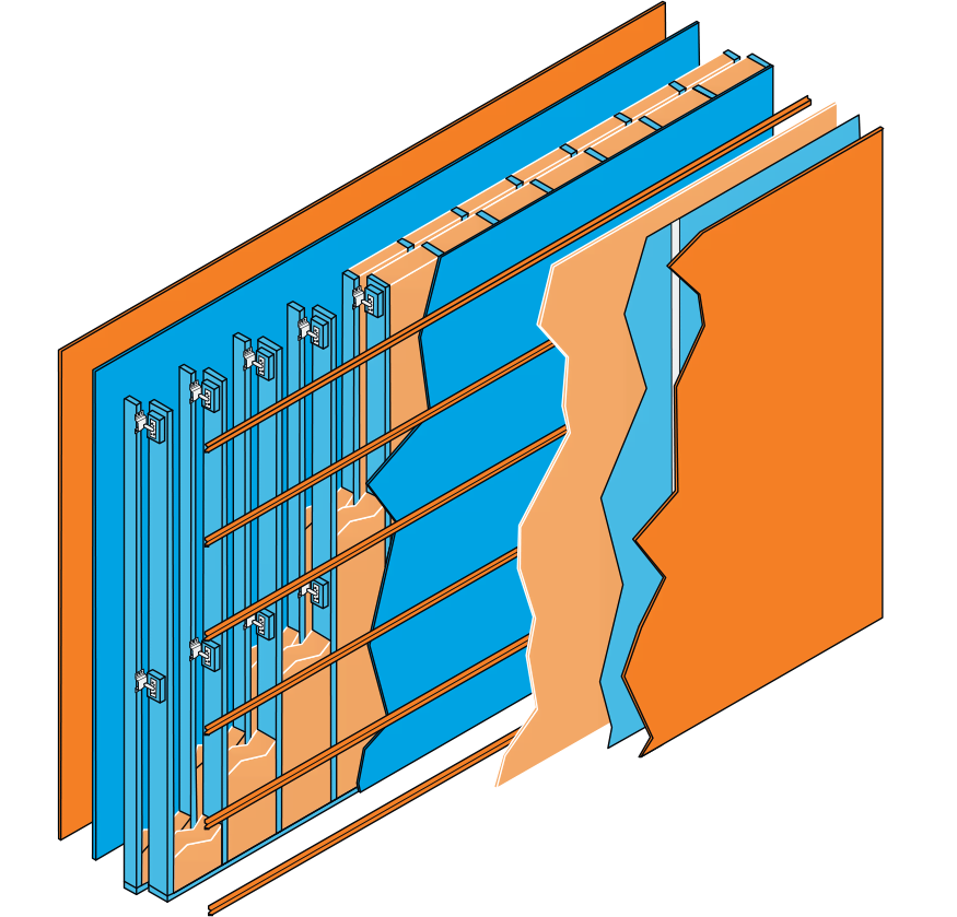  Specification for one of the twelve different wall types