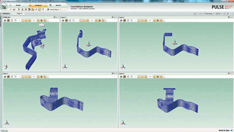 Mode shape animation in PULSE Reflex™