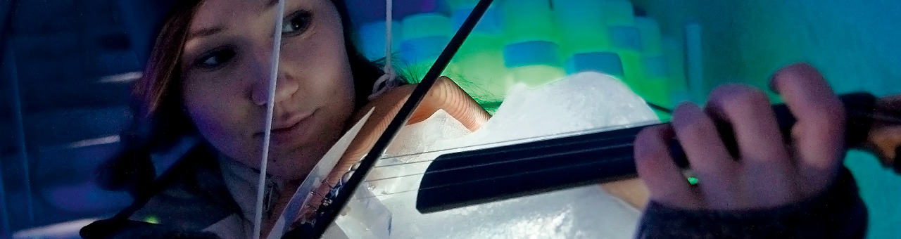 VIbrations In Ice - Instruments made of ice