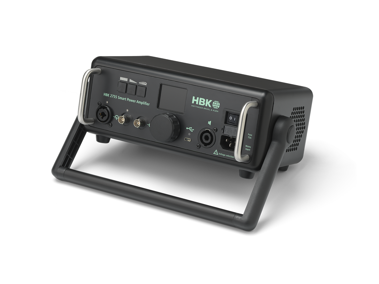Front and side view of smart amplifier