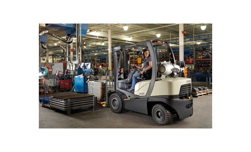 Exhaust system of our new line of LP Gas forklift trucks