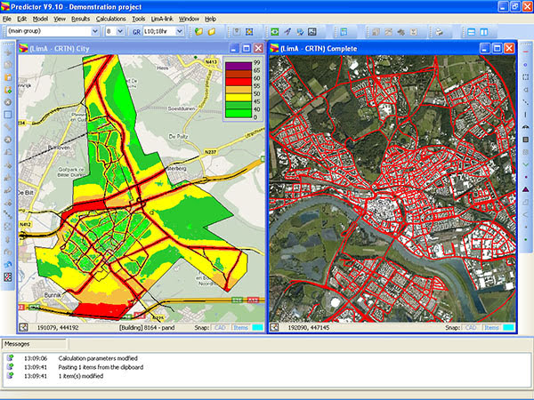 Noise mapping software for shooting range